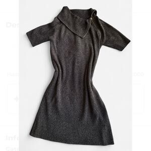 Calvin Klein Metallic Knit Dress XL